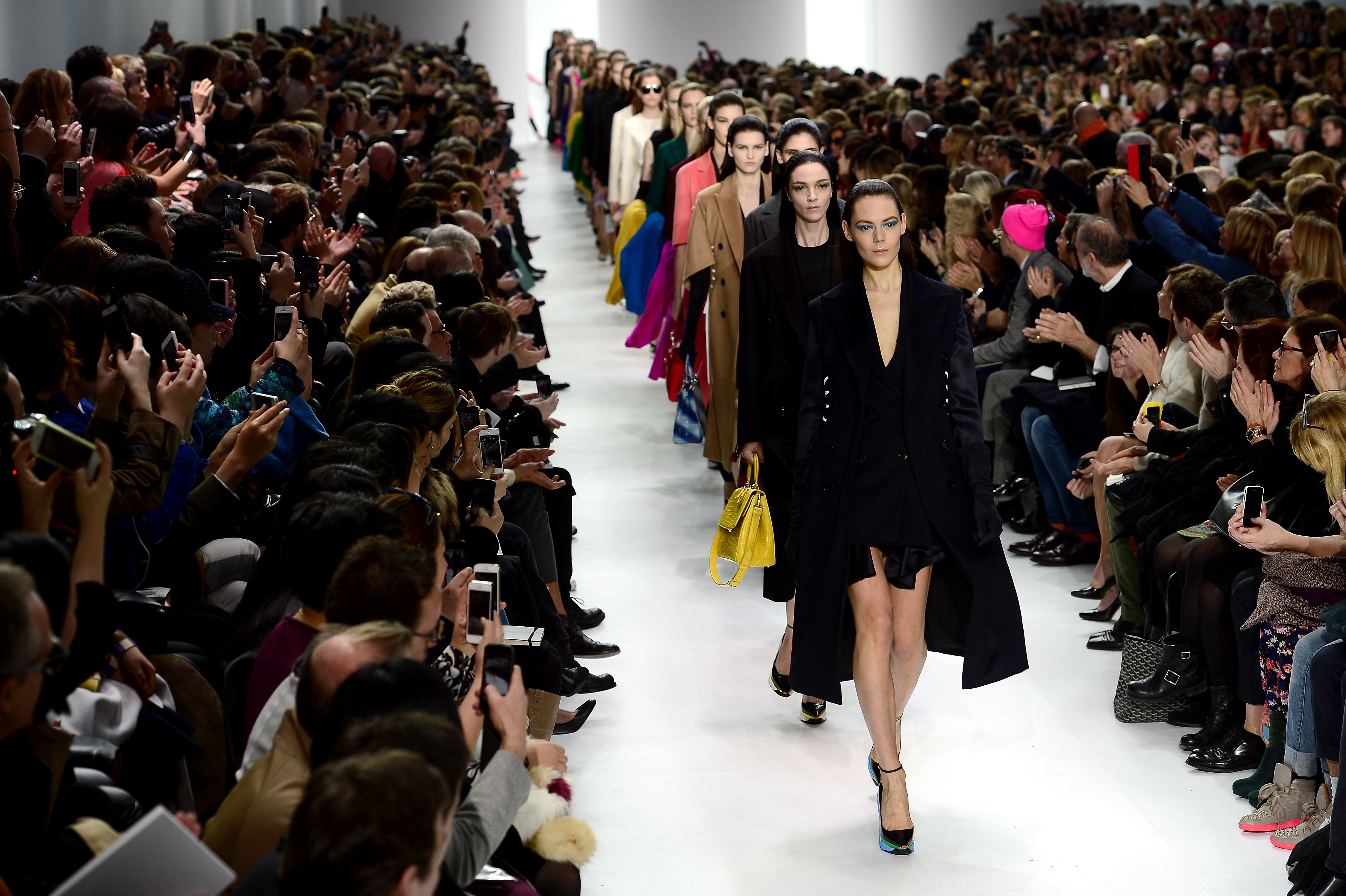 PARIS, FRANCE - FEBRUARY 28: Models walk the runway during the Christian Dior show as part of the Paris Fashion Week Womenswear Fall/Winter 2014-2015 on February 28, 2014 in Paris, France. (Photo by Dominique Charriau/Getty Images)