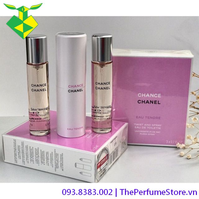 Set nữ Chanel Chance Eau Fraiche Twist And Spray 3x20ml EDT (3pc) - Thế  giới nước hoa cao cấp dành riêng cho bạn